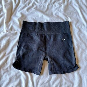 Gymshark Adapt Camo Seamless Shorts - Asphalt Grey/Black